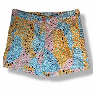 Jade by Melody Tam Colorful Leopard Bold Playful Resortwear Print Shorts Size 4